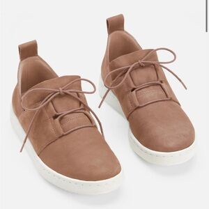Eileen Fisher Brown Lace-Up Sneakers